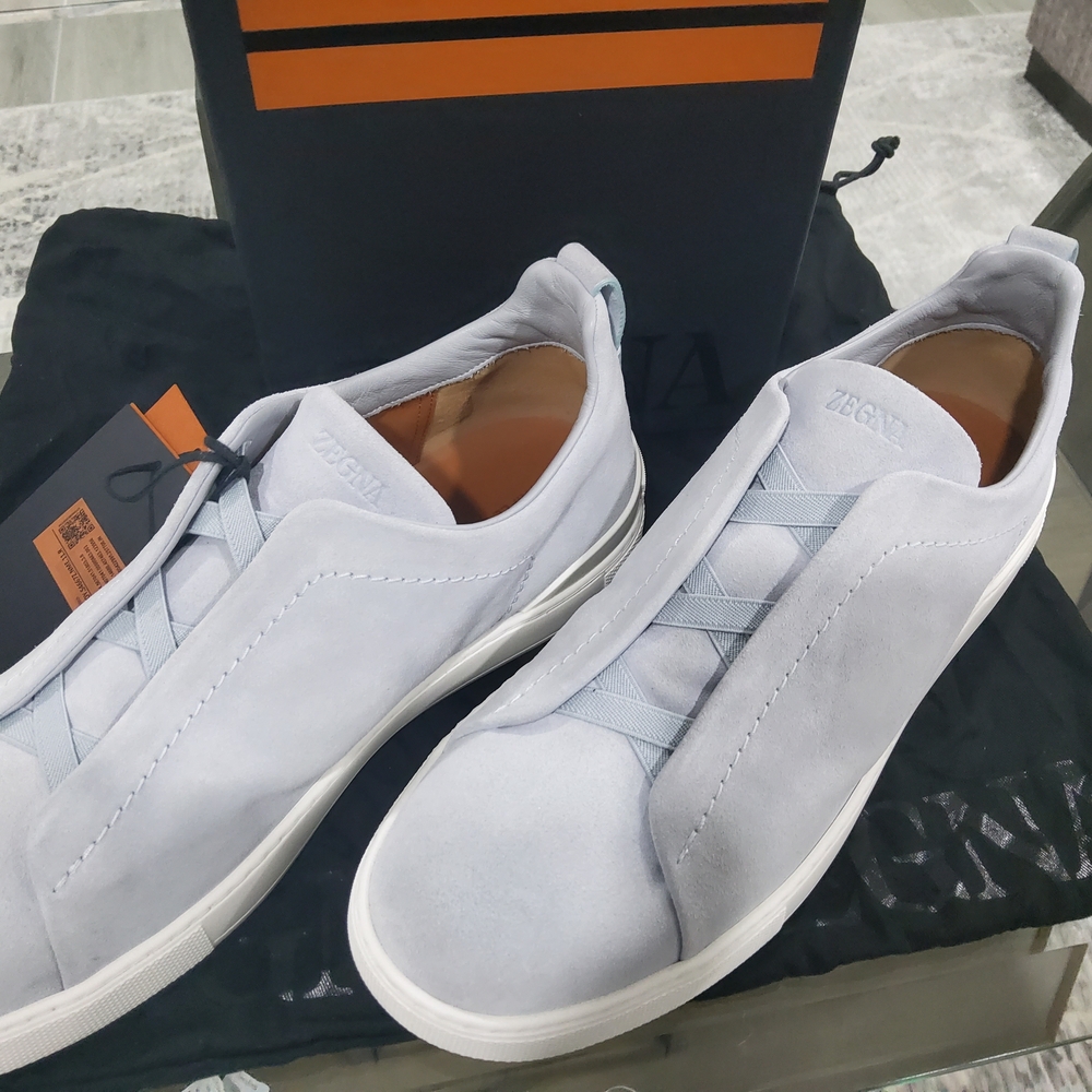 Ermenegildo Zegna Light Gray Sneakers 11 UK, 12US.
